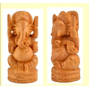 Wood Ganesha
